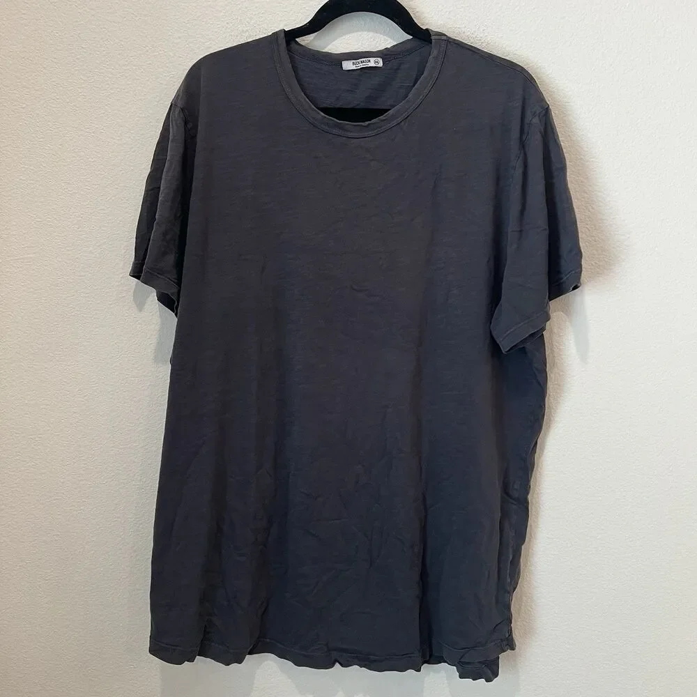 buck mason t shirt gray Size XXL Made In USA Cotton Casual Minimalist